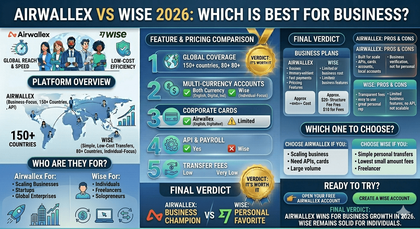 Airwallex vs Wise 2026 Which Is Best for Business